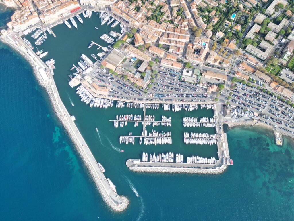 Port de saint-Tropez vu part Drone Mercurio