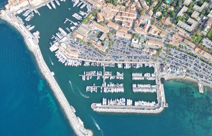 Port de saint-Tropez vu part Drone Mercurio